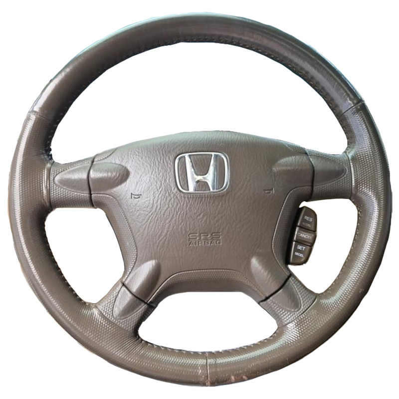 DIY ที่กําหนดเองพวงมาลัยรถสําหรับ Honda CR-V CRV 2002 2003 2004 2005 2006 Auto หนังเทียมพวงมาลัย Wrap