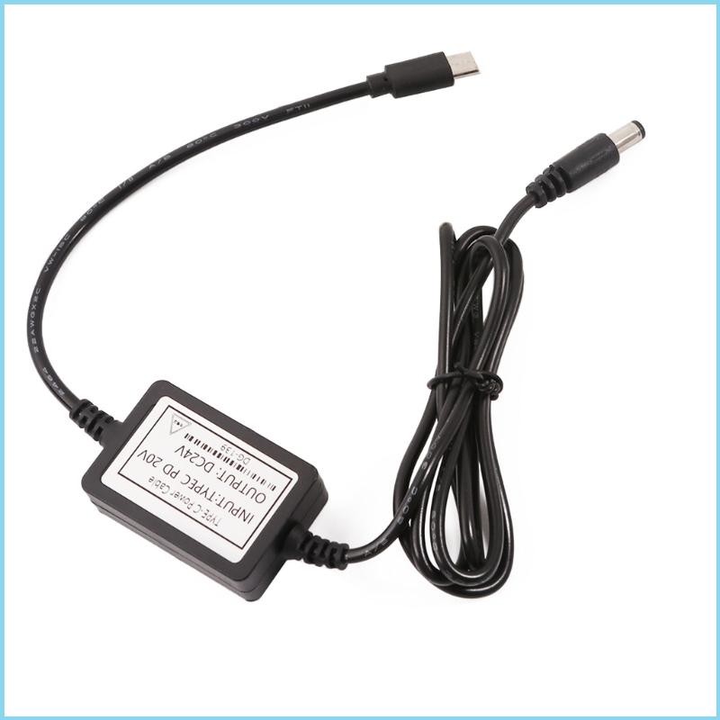 USB Type C PD20V to DC24V Power Cable for 24V Devices PD12V 15V 20V to DC24V