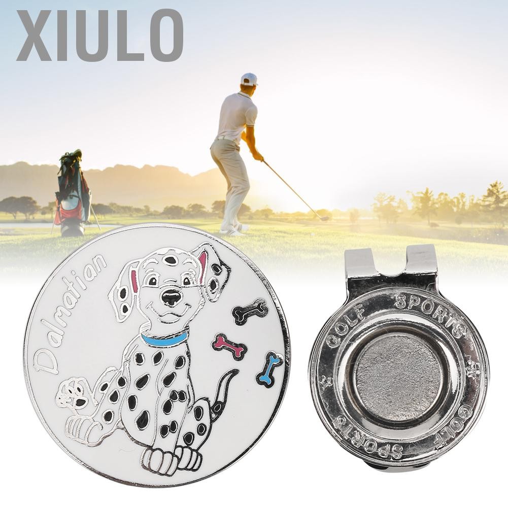 Xiulo คลิปหมวกกอล์ฟโลหะผสมสังกะสีที่ถอดออกได้เครื่องหมายลูกขนาดกะทัดรัดแม่เหล็กป้องกันสนิมหมวกหนีบอุปกรณ์ของขวัญ