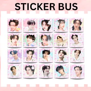 [3ชิ้น 109 บาท]สติ๊กเกอร์ไดคัท น้อง BUS สีสวย คมชัด หมึกกัน้ำ ขนาด 4CM 1 แผ่น 30 ดวง