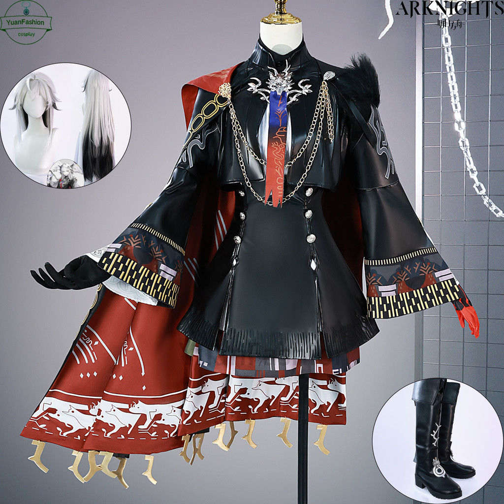 [คลังสินค้าพร้อม] Arknights คอสเพลย์เสื้อผ้า HQ เวอร์ชัน Lappland the Decadenza คอสเพลย์เกมเล่นสูทการฟื้นฟูที่สมบูรณ์แบบ