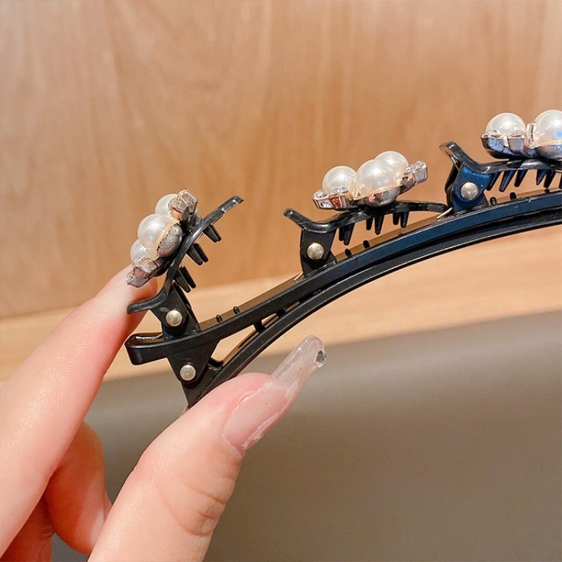 ใหม่ด้านคลิปผู้หญิงถักคลิปผมเรียบคลิปผมหักจัดสิ่งประดิษฐ์คลิป - รูปที่ 7