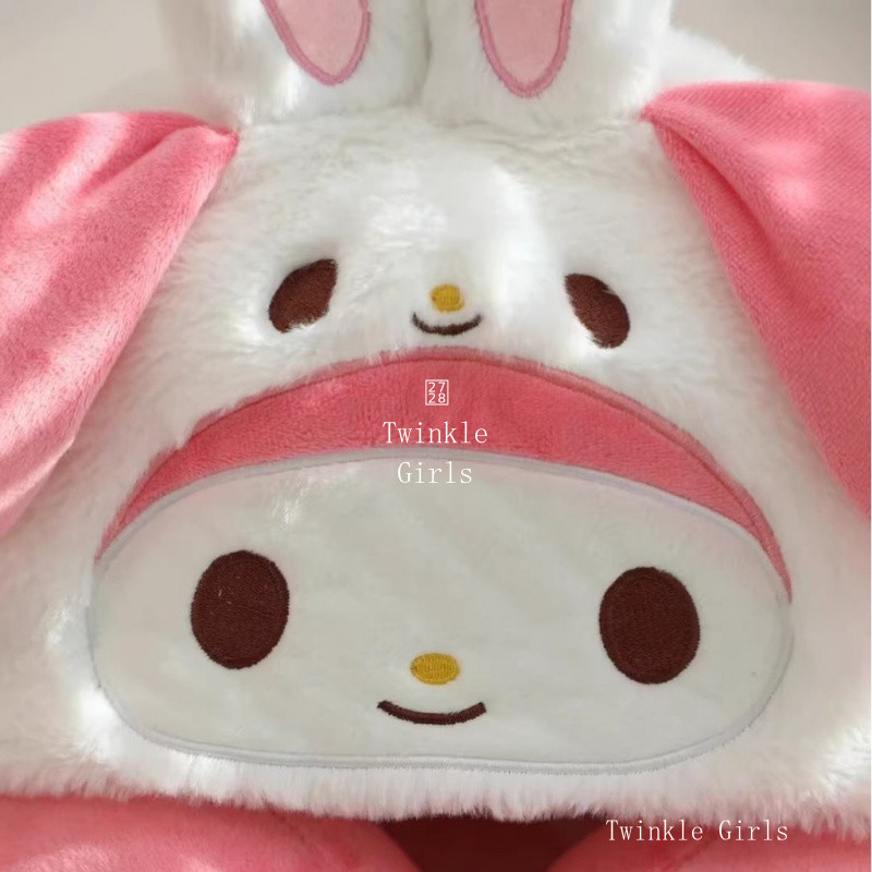 Kuromi Cinnamoroll น่ารักมีฮู้ดหมอนรูปตัวยูหมอนนอนกลางวันหมอนรองคอสำหรับเดินทางหมอนนอนหัวเครื่องบิน Hello Kitty Melody pochacco หมอนรองคอสำหรับนักเรียนแลกเปลี่ยนของขวัญ