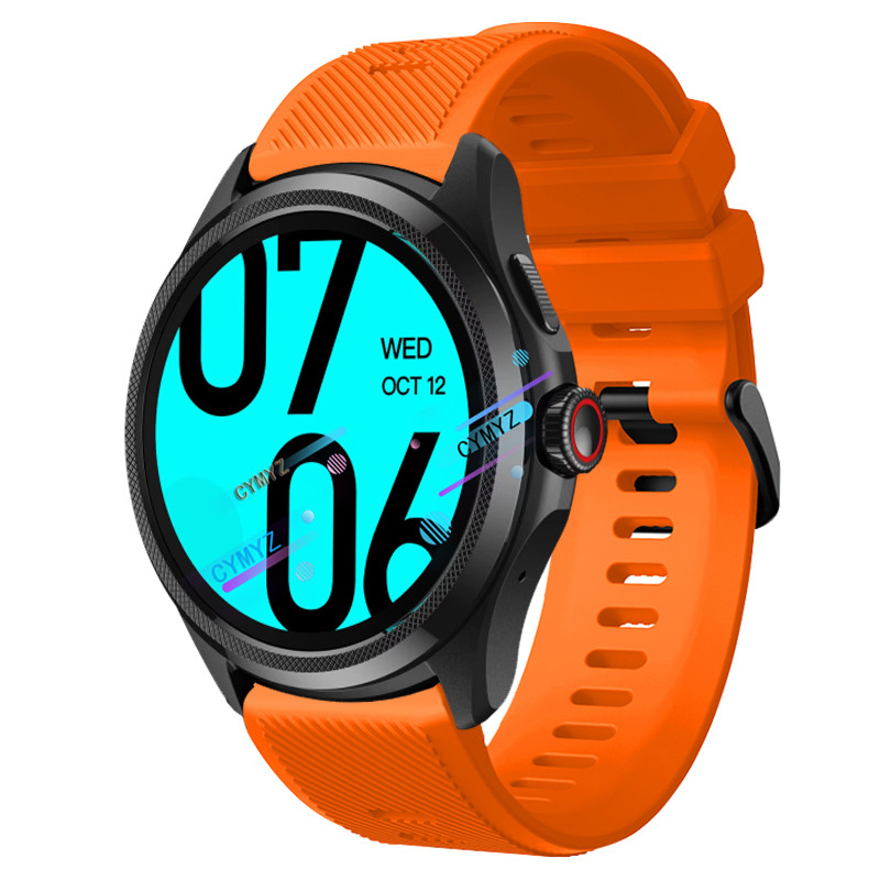 สายรัด Ticwatch Pro 5 สายซิลิโคนสําหรับ Mobvoi Ticwatch Pro 5 สายรัดสายรัดข้อมือกีฬา