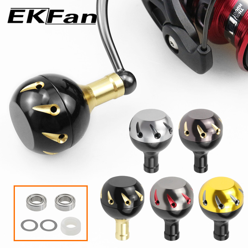 EKfan เส้นผ่านศูนย์กลาง 30 มม.สําหรับ abu Daiwa shimano อลูมิเนียมอัลลอยด์ตกปลาลูกบิด DIY ปั่น Baitcasting ตกปลาล่อรีล