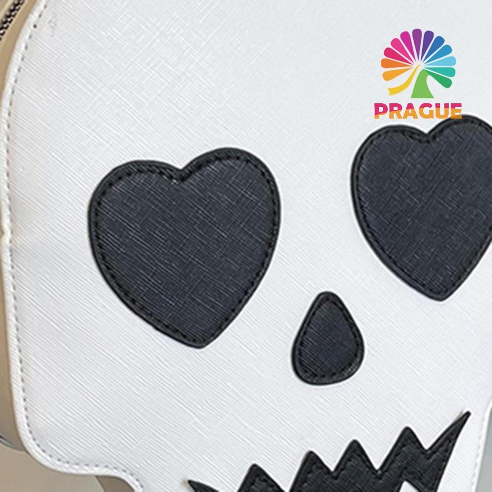 Pu Skeleton Bag Creative Crossbody Wallet Ghost Crossbody Bag Ghost Satchel Bag [prague.th]