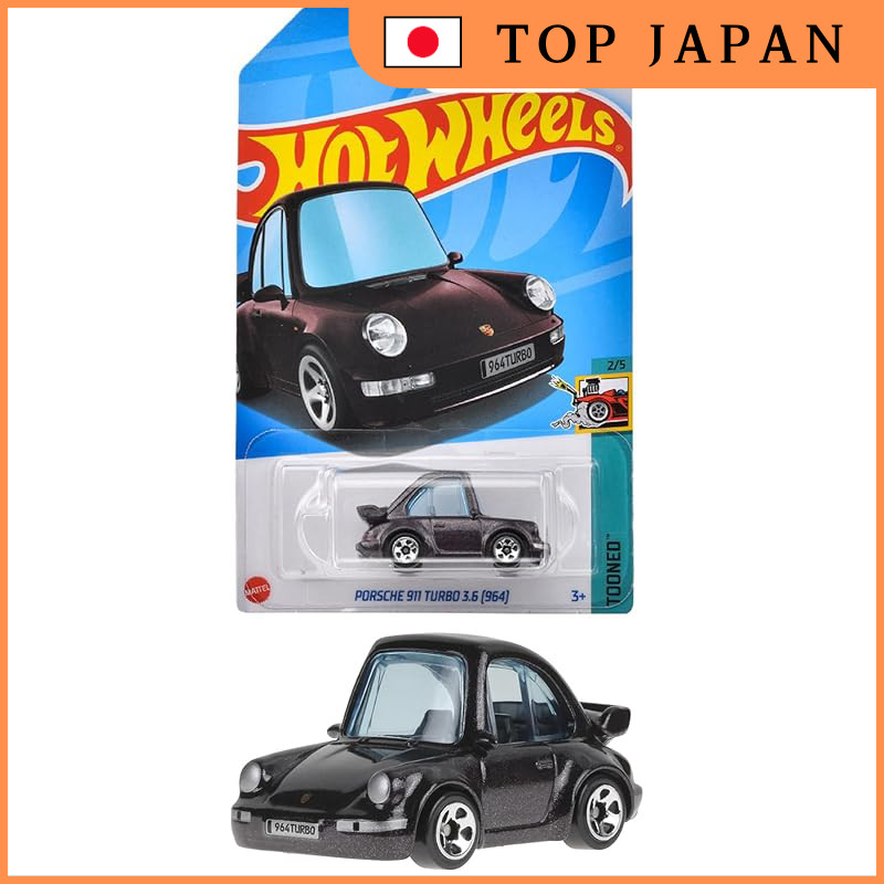 Hot Wheels Basic Car Porsche 911 Turbo 3.6 (964) Vehicle Toy Miniature Car for Ages 3 and Up Purple 