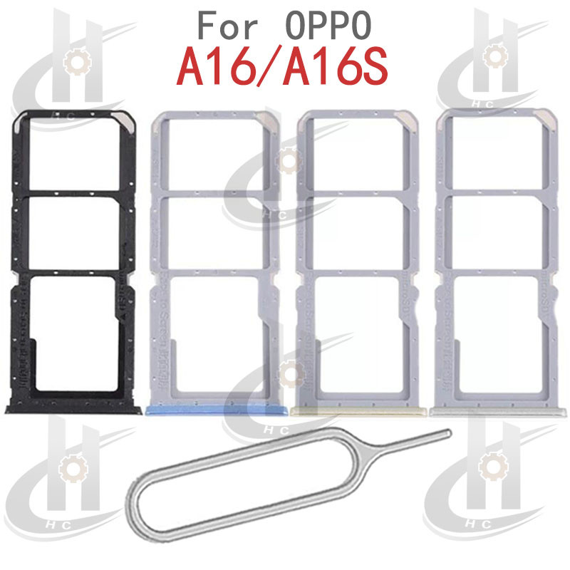 สําหรับ OPPO A16 / A16S ซิมการ์ดถาดผู้ถือช่องใส่การ์ด Reader SD Slot อะแดปเตอร์อะไหล่