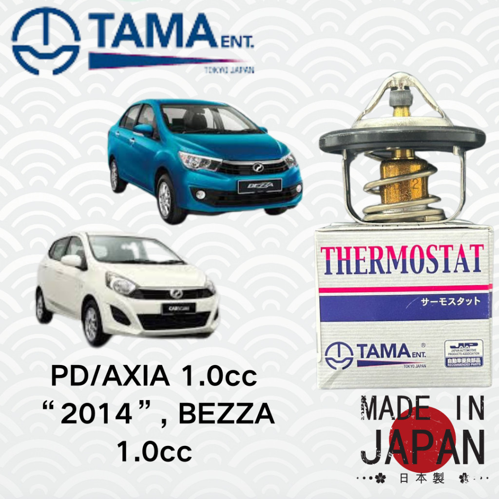 TAMA หม้อน้ํา Coolant Thermostat WS52DAB-88 (4013) สําหรับ Perodua Axia 1.0cc "2014" Bezza 1.0