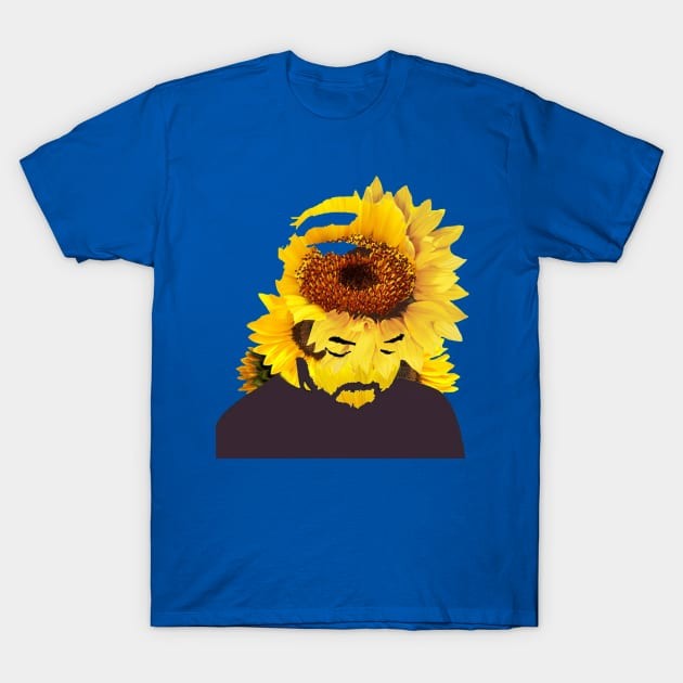 เสื้อยืด Vintage Sunflower Samurai (Nujabes) T-Shirt แท้ Cotton 100% แห้งเร็ว y2k oversize สีดำ