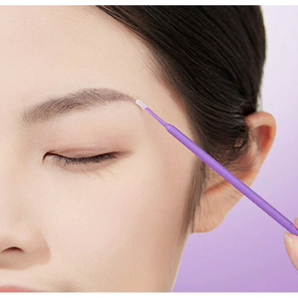 GECOMO 100 ชิ้น แปรงลิป Nano ขนแปรงละเอียด สำหรับแต่งหน้าและขนตา แบบใช้แล้วทิ้ง Multi-functional - รูปที่ 6