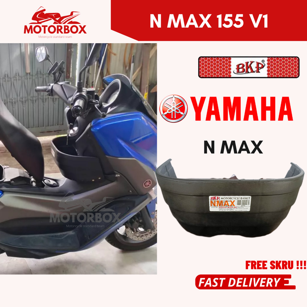 BKP BAKUL YAMAHA NMAX V1 N MAX 150 NMAX155 NMAX เก่า N-MAX มอเตอร์พลาสติก PVC ตะกร้าด้านหน้า DEPAN RAGA