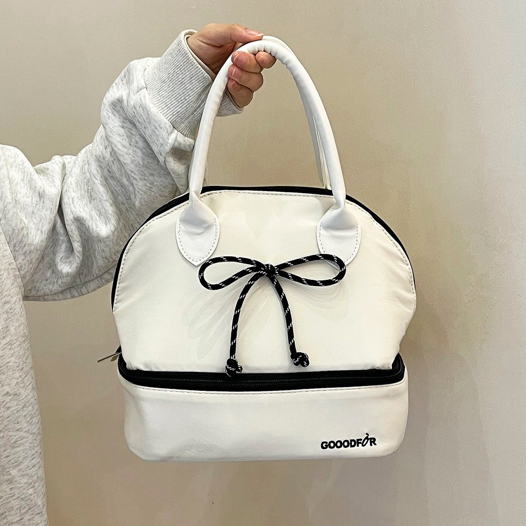 [G-Plus Studio] หนาสองชั้นอลูมิเนียมฟอยล์กล่องอาหารกลางวันกระเป๋าฉนวนกันความร้อนถุงอาหารกลางวันแบบพก