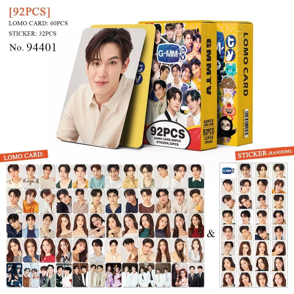 GMMTV 2025 ใหม่ GMMTV Lomo Card Hotocard การ์ด 124 ชิ้นการ์ด Lomocard สติกเกอร์ Idol ของสะสม