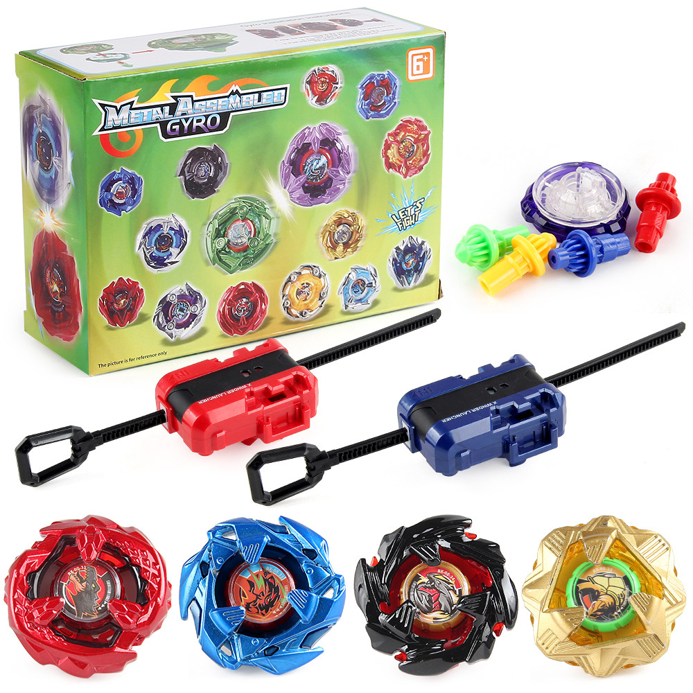 BX168-A28 BX00-31/33/34/35 4PCS BX Series Spinning Tops ชุด Launcher ของเล่นเด็กของขวัญ