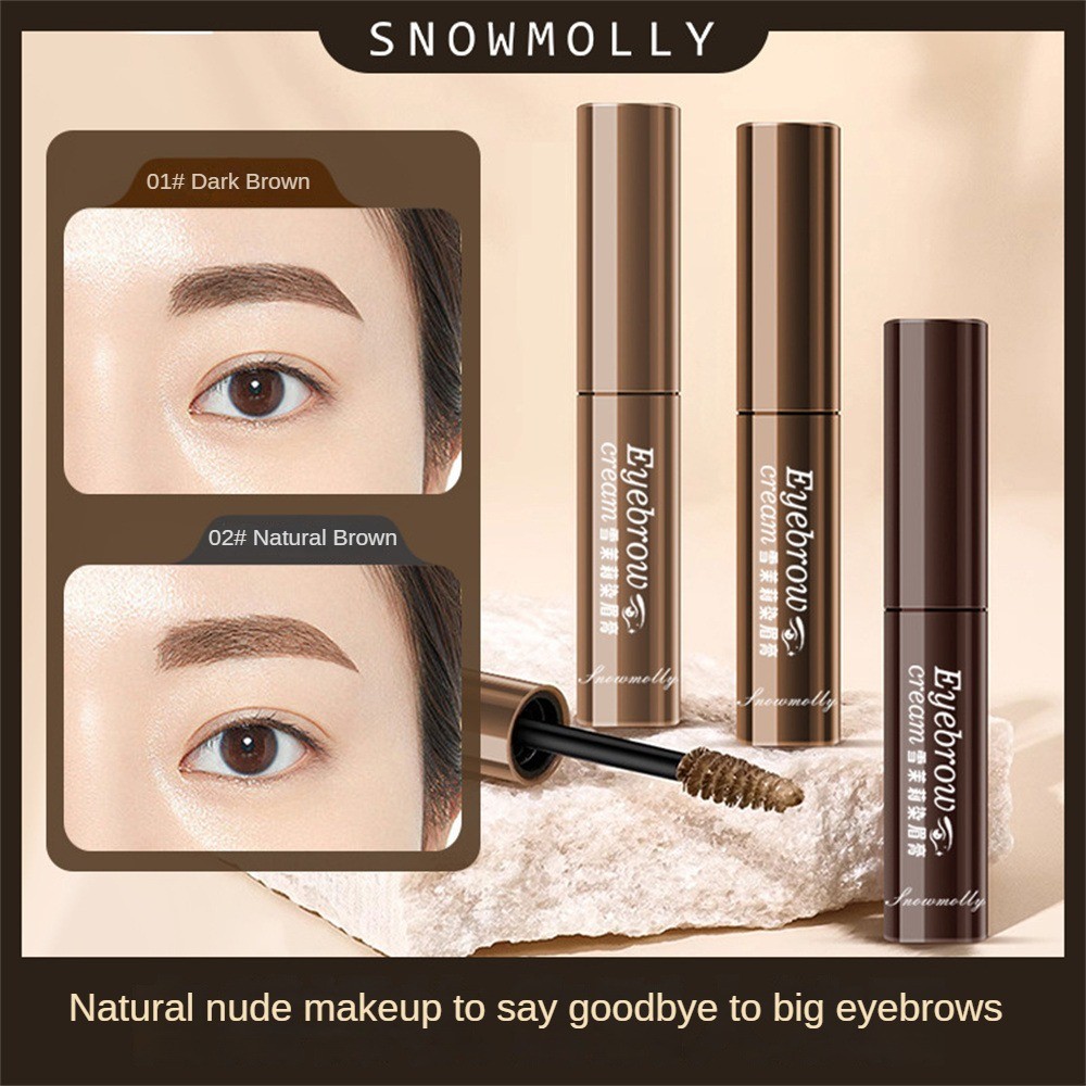 ครีมย้อมคิ้ว Snow Jasmine 3 สี แต่งหน้ากันน้ำ ไม่ทำให้สีซีดจางง่าย ครีมย้อมคิ้วสีอ่อน สีธรรมชาติ ง่ายต่อการย้อม