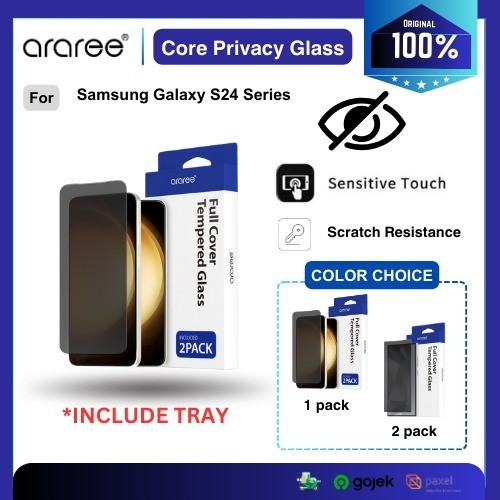 ARAREE กระจกนิรภัย Galaxy Samsung S24 Ultra Plus ARAREE CORE ความเป็นส่วนตัวแก้ว Anti Spy 30 องศาดู 