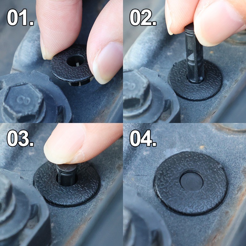 [AM3C] ชุดยึดอัตโนมัติสากล 50/100 ชิ้น | 6/7/8 มม. ปอม คลิปสําหรับแผงประตู/ตัวยึด/เปลือกรถจักรยานยนต์ติดตั้งง่ายตัวยึดตัดยานพาหนะที่มีการออกแบบป้องกันการสั่นสะเทือน - รูปที่ 7