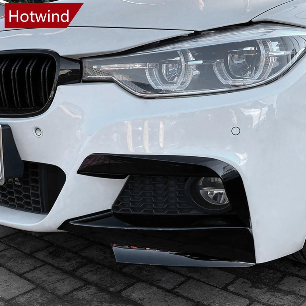 HTT คู่รถกันชนด้านหน้า Lip Splitter Canards สปอยเลอร์หมอกโคมไฟคิ้วกรอบฝาครอบ Grille สําหรับ BMW F30 F31 M Sport 2012-2019