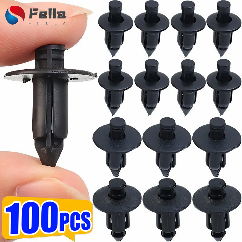 [AM3C] ชุดยึดอัตโนมัติสากล 50/100 ชิ้น | 6/7/8 มม. ปอม คลิปสําหรับแผงประตู/ตัวยึด/เปลือกรถจักรยานยนต์ติดตั้งง่ายตัวยึดตัดยานพาหนะที่มีการออกแบบป้องกันการสั่นสะเทือน