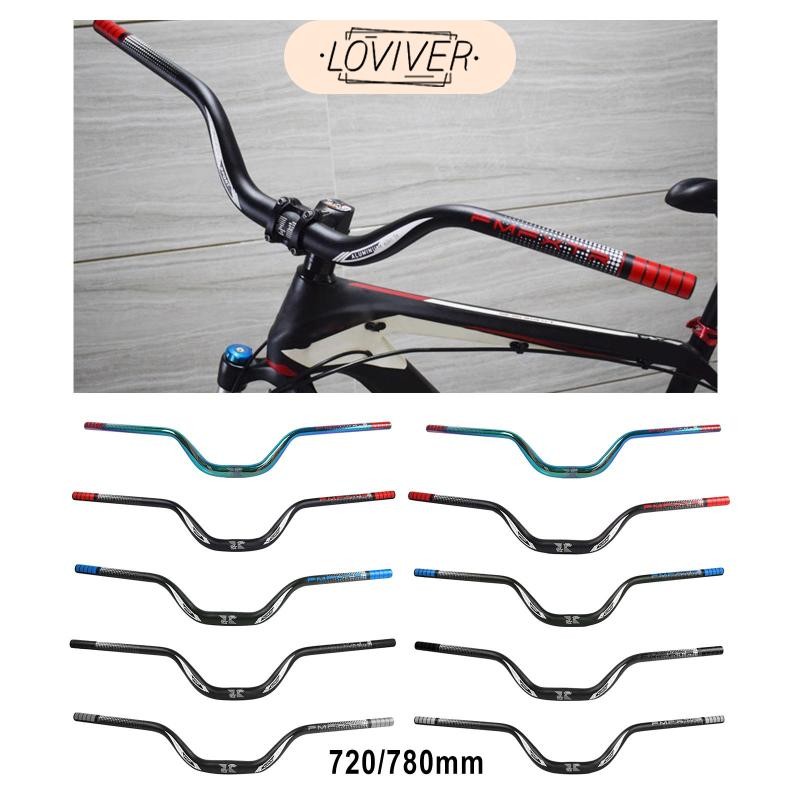 แฮนด์จักรยานเสือภูเขาน้ําหนักเบา Down Hill DH บาร์ไรเซอร์ยาวพิเศษ 31.8 มม. 720 มม. บาร์จับสูง