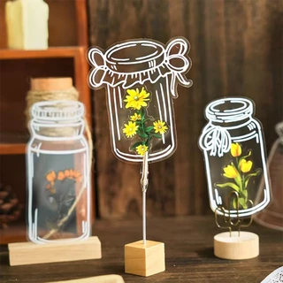 สินค้ามีคุณภาพ ที่คั่นหนังสือ 20ชิ้น แบบใส ลายดอกไม้แห้ง DIY แฮนด์เมด bookmark