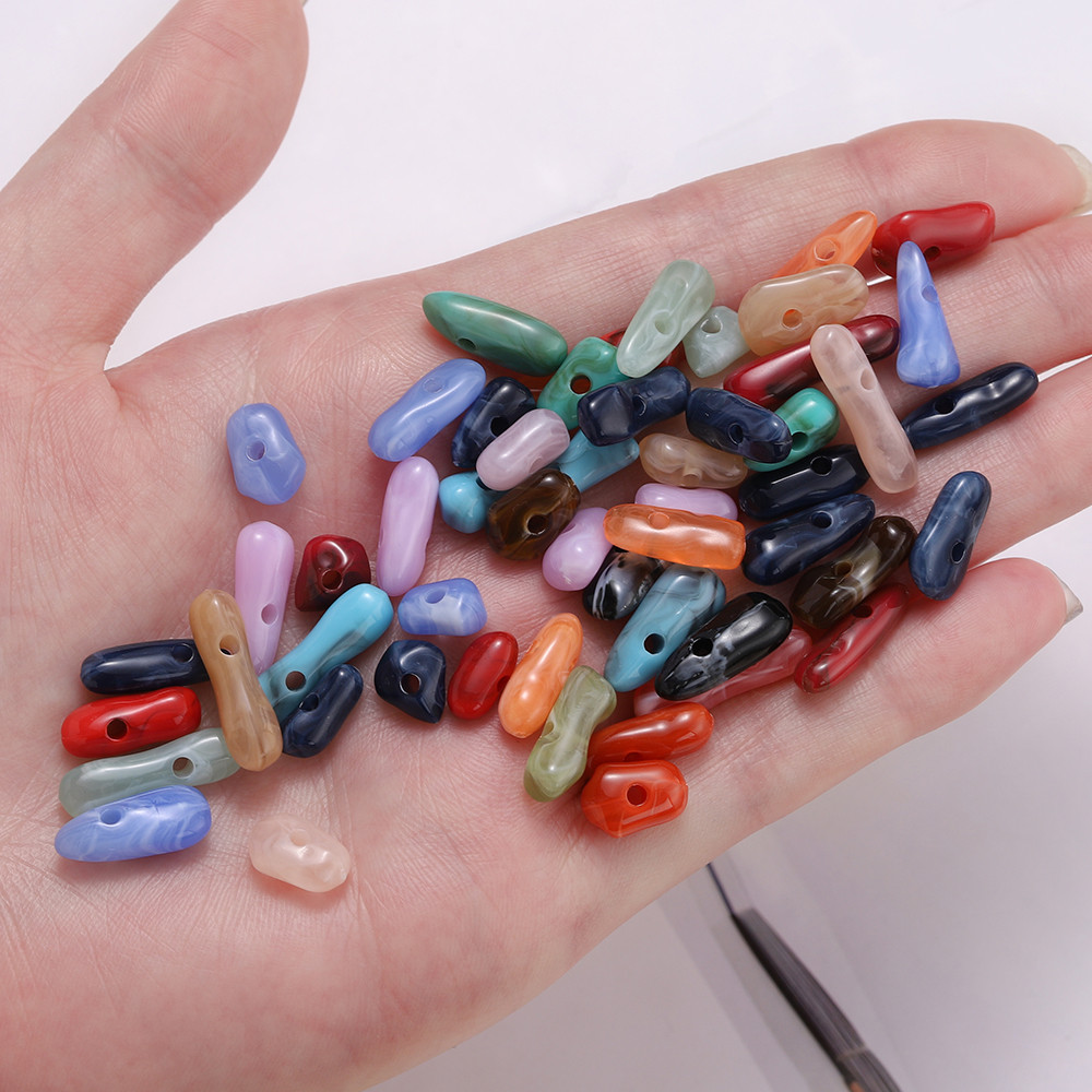 St. kunkka 20g ลูกปัดหินเลียนแบบอะคริลิค สร้อยเปลือกหอยหินแตกสำหรับทำข้อมือข้อเท้าสร้อยคอต่างๆ - รูปที่ 5