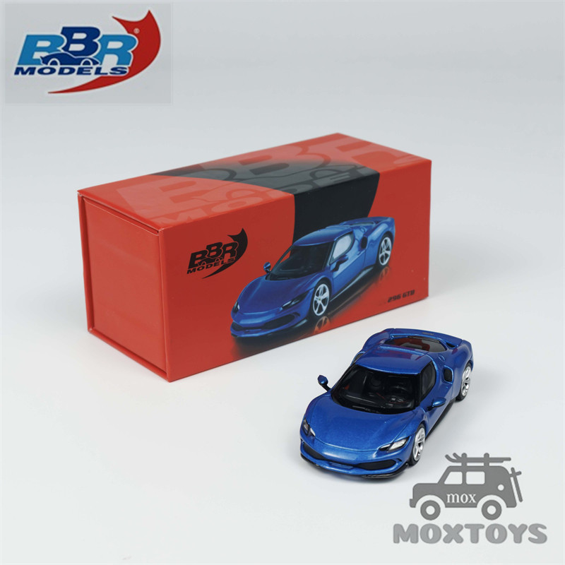 BBR 1:64 296 GTB Blu Corsa รถโมเดลเหล็ก