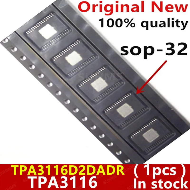 (1 ชิ้น) 100% ใหม่ TPA3116D2DADR TPA3116D2 TPA3116 sop-32 ชิปเซ็ต