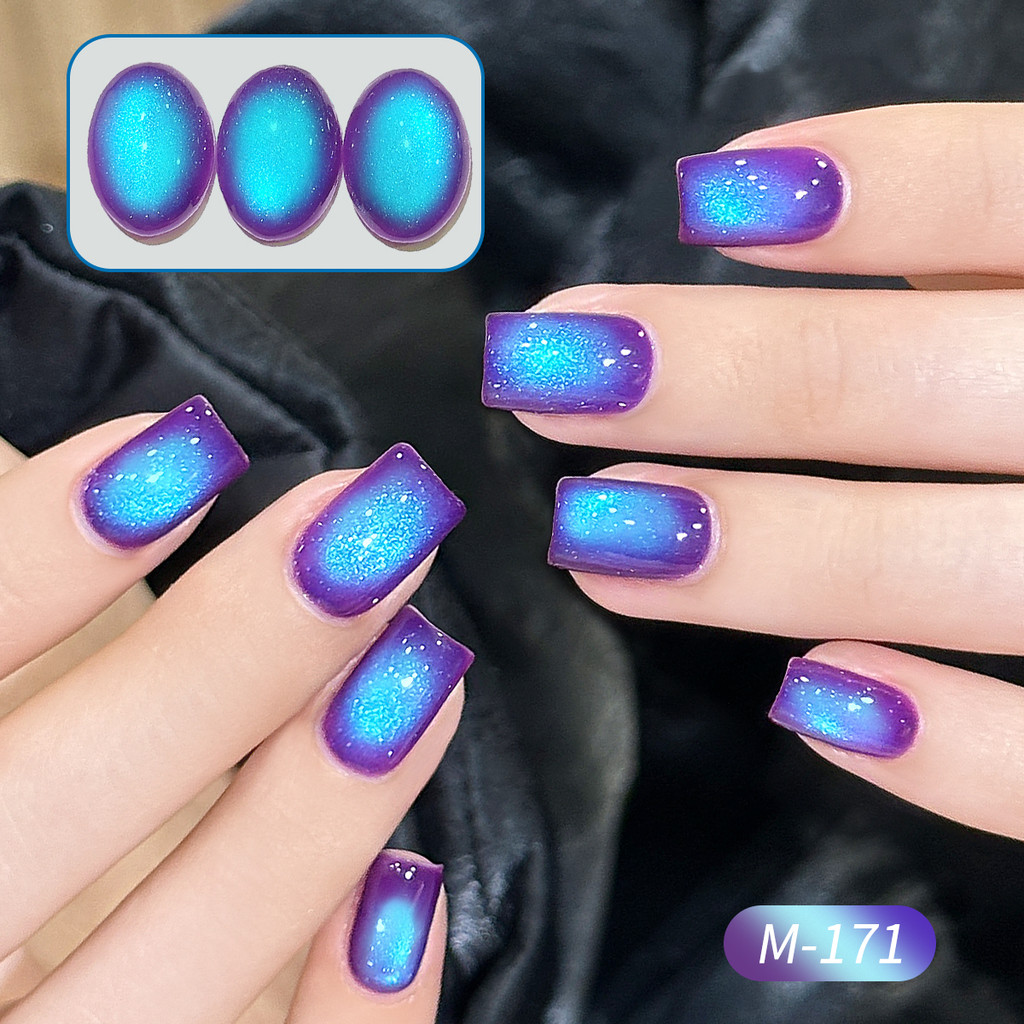 XEIJAYI 15มล–M171 น้ำยาทาเล็บสีตาแมวบลูเบอร์รี่ เงางามติดทนนาน เหมาะสำหรับใช้ในบ้านและร้านทำเล็บ ราคา ถูกที่สุด ดีลบีเคเค แกลเลอรีภาพที่ 2