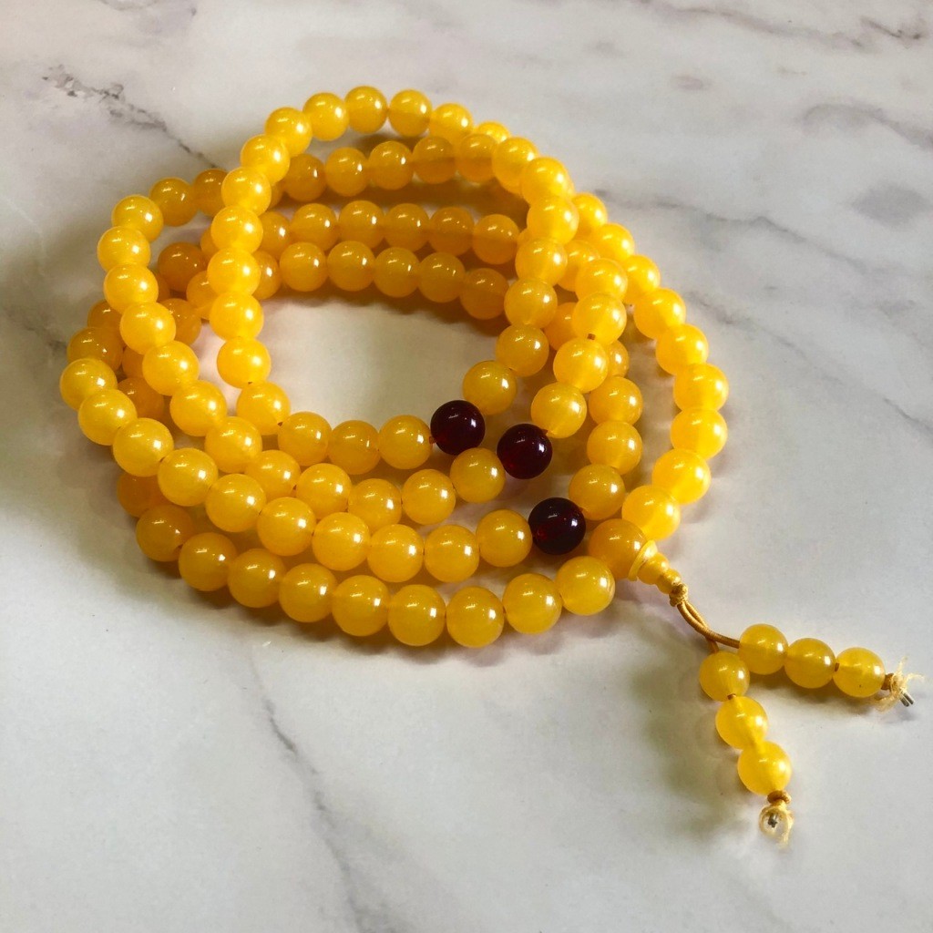 BUDDHA MEMORIAL CHAIN 108 BEES COLOR BEADS