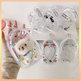 พีวีซีตุ๊กตาแสดงกระเป๋ากลางแจ้งถุงเก็บน่ารักแบบพกพาสําหรับอุ…