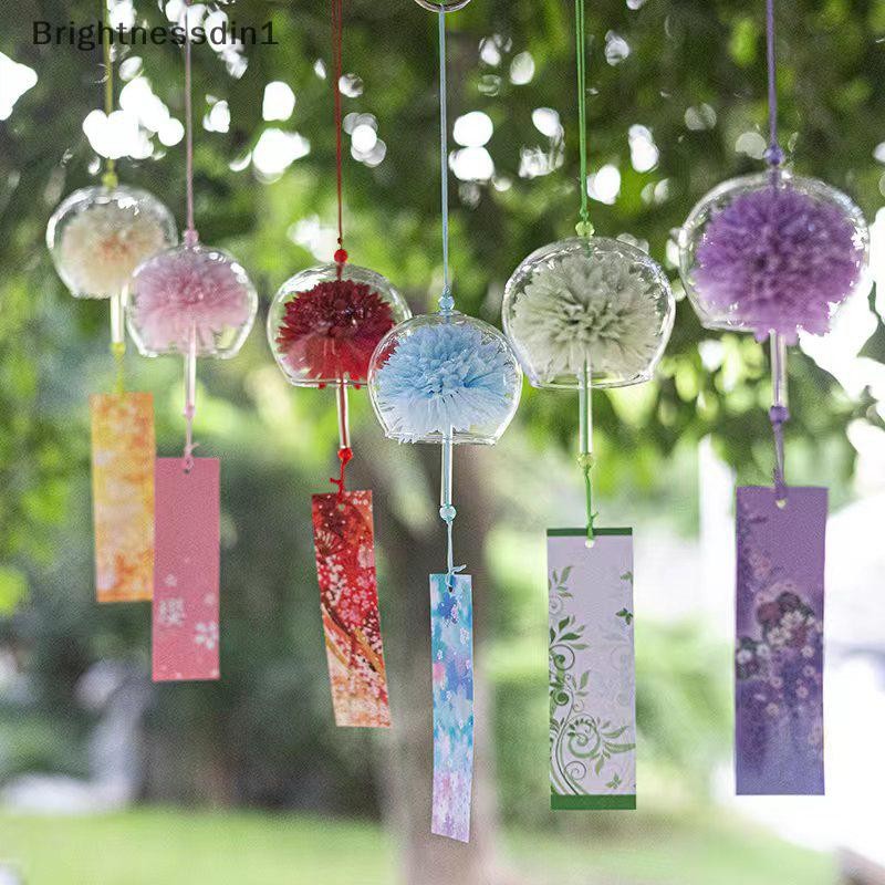 [Brightnessdin1] 1PC ลมญี่ปุ่น Wind Chimes Handmade Glass Furin Spa ห้องครัวตกแต่งสํานักงานญี่ปุ่นตกแต่งห้องสําหรับตกแต่งบ้าน Party Boutique