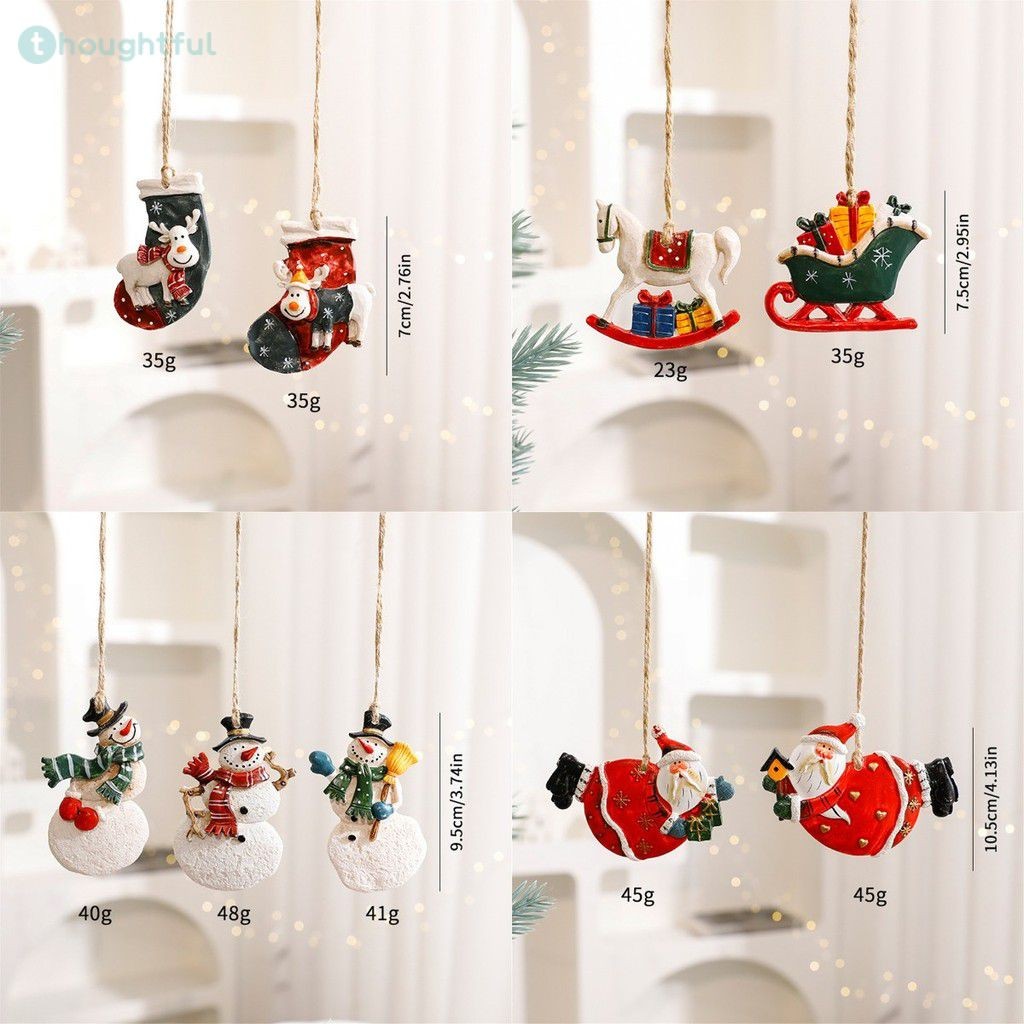 2025 Christmas Tree Decoration Small Pendant New Year Home Furnishings Supermarket Scene Ornament Atmosphere Baubles Gift TH