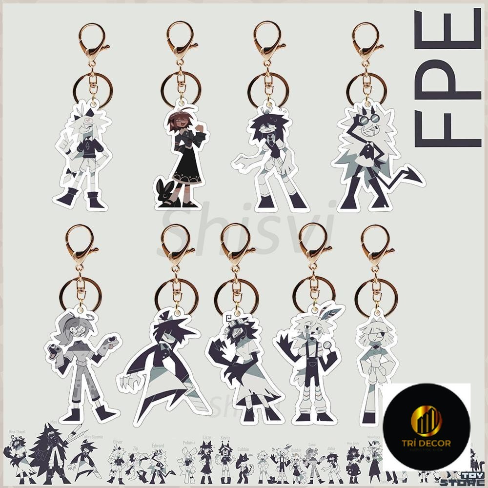 พวงกุญแจอะคริลิคน่ารักการศึกษากระดาษขั้นพื้นฐาน |FPE MISS CIRCLE จี้อนิเมะ iavn