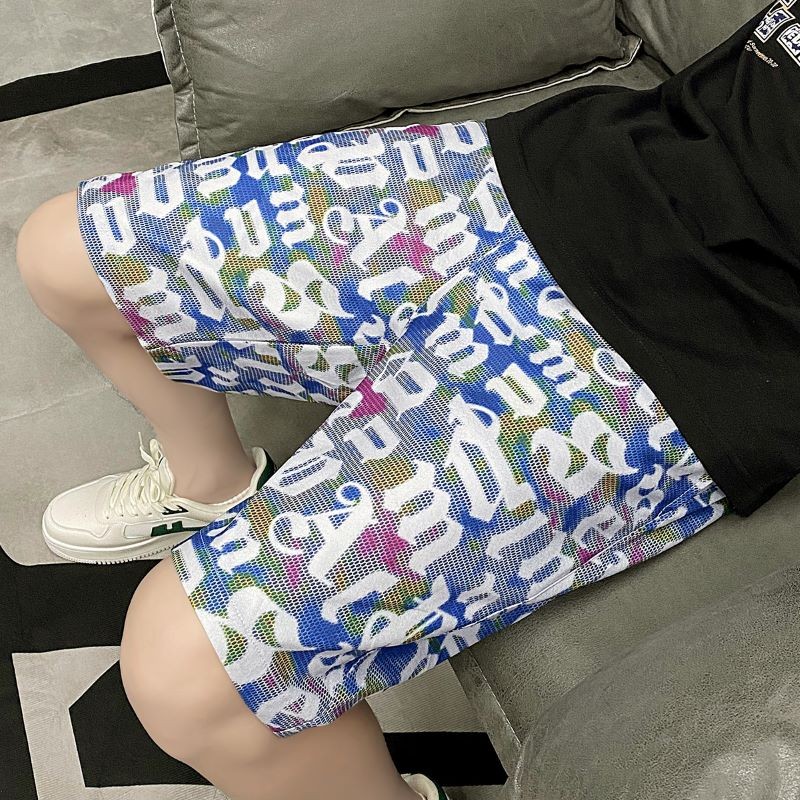 AP Stores กางเกงลำลองแฟชั่นน่ารัก กางเกงขาสั้นสามารถสวมใส่ได้ทั้งชายหญิง ลวดลายสมัยใหม่ใส่สบาย QC-DK8020