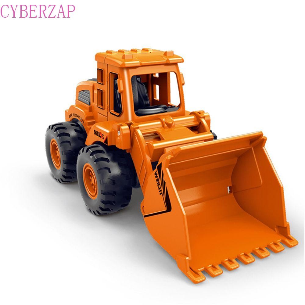 Cyberzap ดึงกลับรถคลาสสิกของเล่นเพื่อการศึกษา Dump รถบรรทุก Crane Excavator รถเล่นของเล่นของขวัญสําหรับของขวัญวันเกิดเด็ก Inertia รถของเล่น