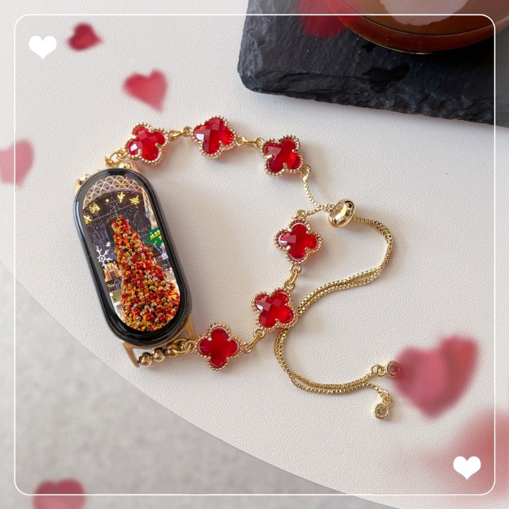 เครื่องประดับ โคลเวอร์ สร้อยข้อมือลูกปัดสําหรับ เสี่ยวหมี่ ไมล์ วงดนตรี 10 9 8 7 มือโปร 6 5 4 3 สายรัดปรับได้ผู้หญิงสายรัดข้อมืออุปกรณ์เสริมวง