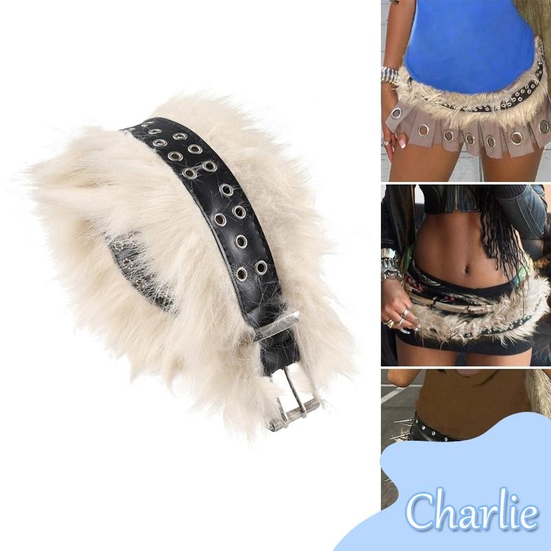 Char Plush หนังเอว Cincher แฟชั่น Vintage เข็มขัด Hiphop กางเกงยีนส์เข็มขัดผู้หญิงแฟชั่นอุปกรณ์เสริม
