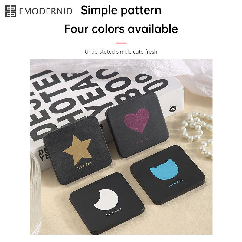 🔥🔥กระจกกระจก ลายการ์ตูน สองด้าน แบบพับได้ แบบพกพา สไตล์เกาหลี ผู้ชายและผู้หญิง - รูปที่ 3