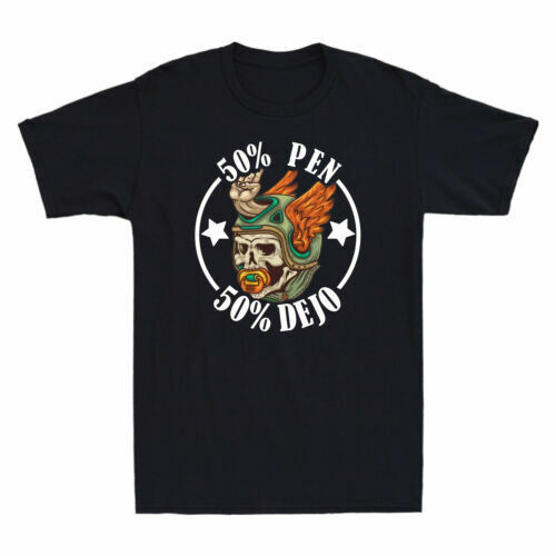 Skull 50 Percent Pen - 50 Percent Dejo Funny Greaser Vintage เสื้อยืดผู้ชาย