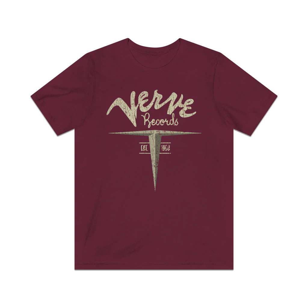 Verve Records 1956 เสื้อยืดผู้ชายวินเทจ