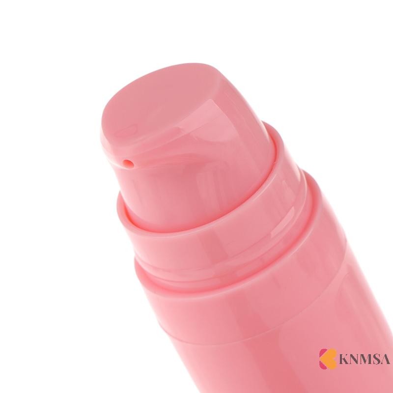 Knmsa] Refillable Lotion Fantless Pump Vacuum Toiletries Container Empty Plastic Cosmetic Bottle 5ml 10ml 15ml ศนนนเดิม