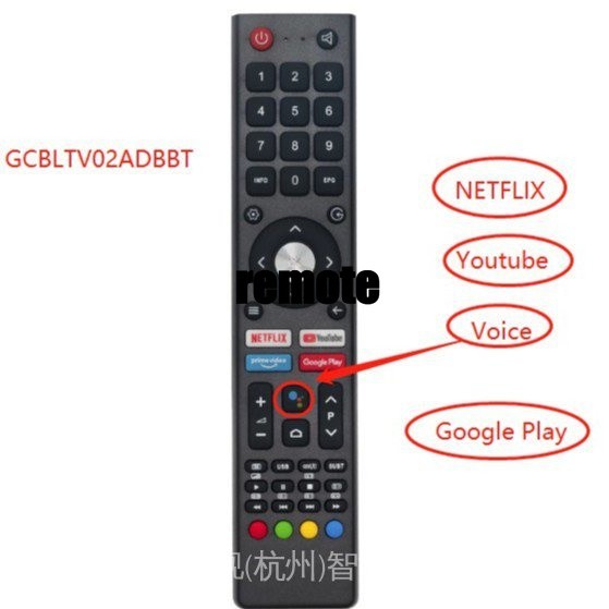 ใหม่ GCBLTV02ADBBT บลูทูธรีโมทคอนโทรลสําหรับ CHIQ TV 43M8T L32H7 L42G6F U50H7K 32M8T CHiQ [43M8T] 43