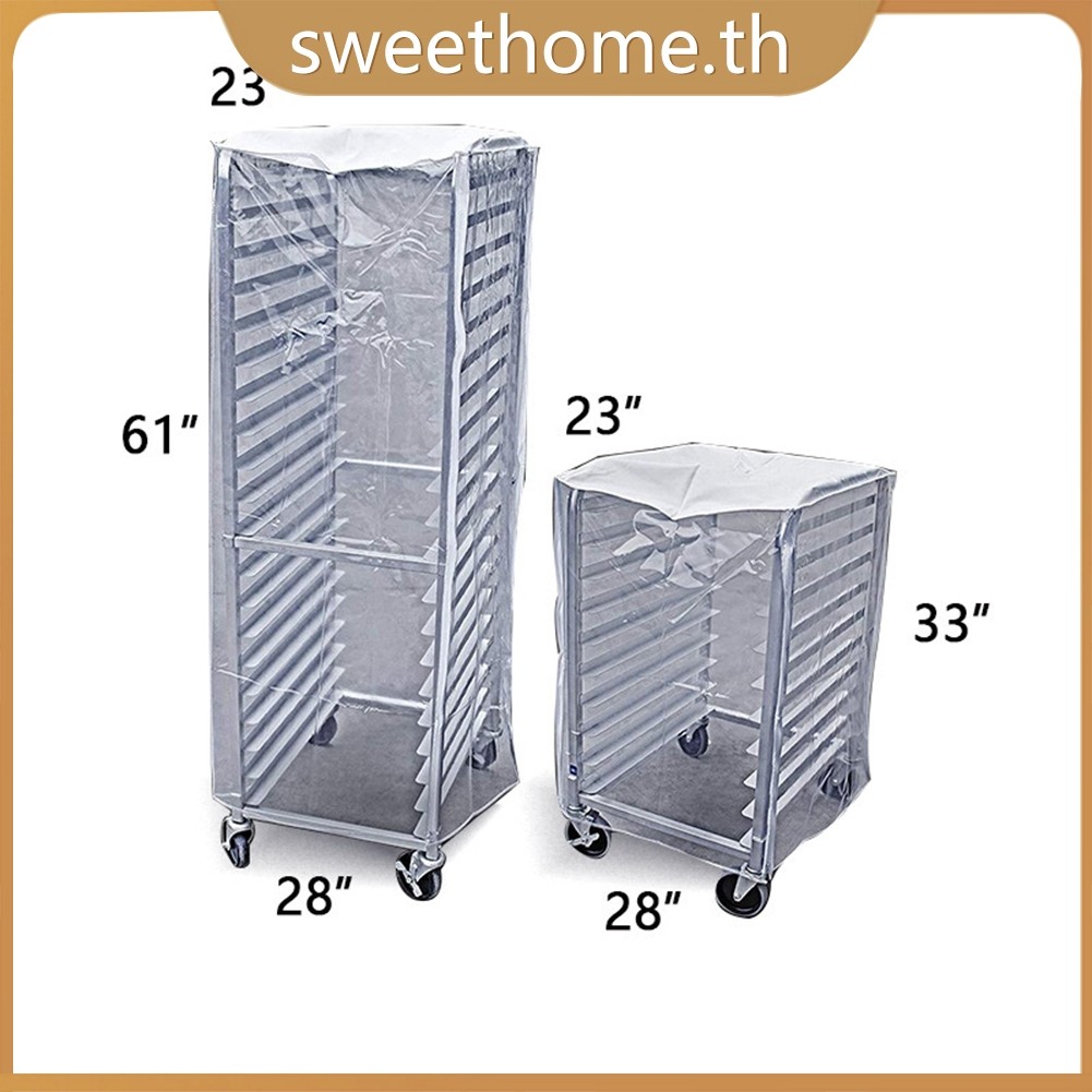 สวโฮม! Foodservice Commercial-Grade Sheet Pan/Bun Pan Rack Cover, pvc,10/20-Layer <DEC>