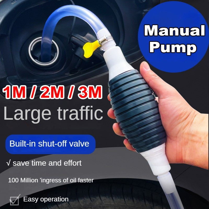 3m คู่มือปั๊มของเหลวถัง Sucker น้ํามัน Transfer เบนซินดีเซล Liquid ปั๊ม Siphon การใช้ Saver
