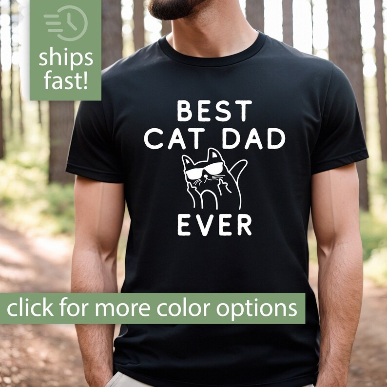Cat Dad Shirt, Cat Dad Gift for Him, Cat Lover Shirt, Cat Dad Tshirt, Cat Dad T Shirt for Fathers Da