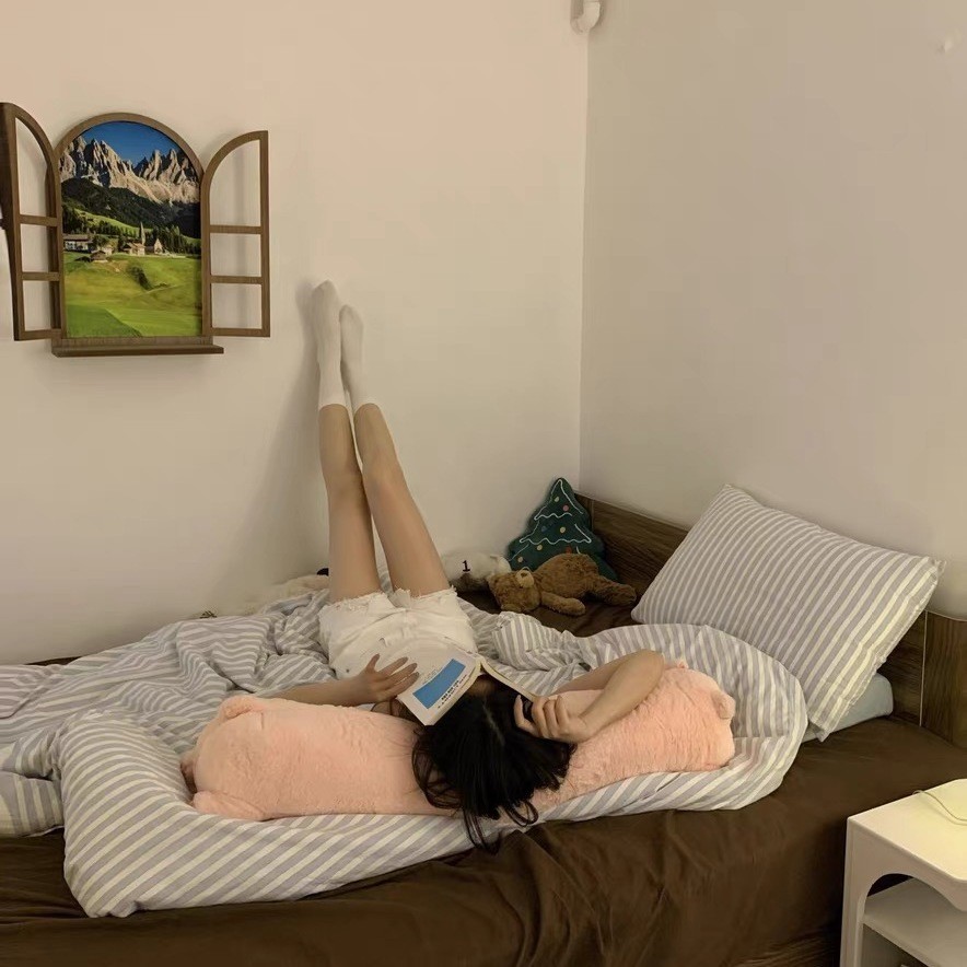 เตรียมจัดส่งตุ๊กตาหมูสีชมพูน่ารักโยนหมอนยาว105cmฮิปโปกระต่ายช้างจระเข้ตุ๊กตาสุนัขตุ๊กตาตัวใหญ่เท่าคน - รูปที่ 2