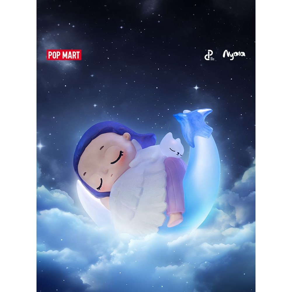 【secret 】P POPMART Nyota Nyota Free Growth Series รูปกล่องปริศนาอินเทรนด์ของเล่นของขวัญเครื่องประดับ