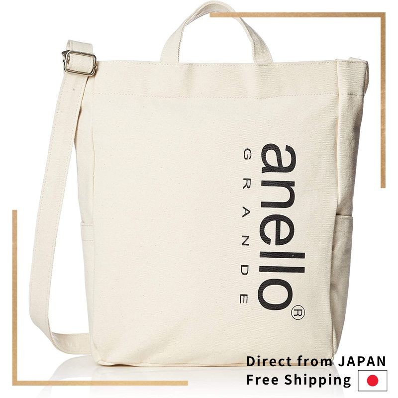 [anello grande] กระเป๋าโท้ต 2WAY โลโก้ใหญ่ ผ้าคอตตอนแคนวาส CT GIH2422Z